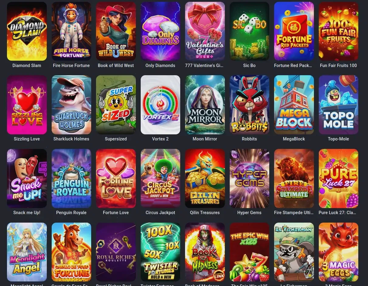 Игровой интерфейс Изи Кэш
